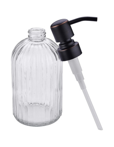 Dispensador de Jabón Líquido Leetcp 2 Paquetes Vidrio 480ml