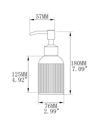 Dispensador de Jabón Líquido Leetcp 2 Paquetes Vidrio 480ml