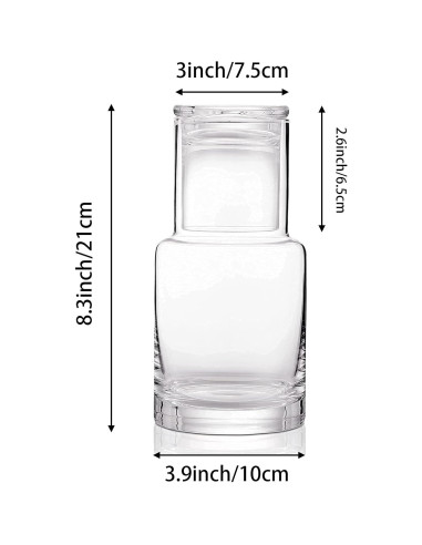 Jarra de Agua de Noche RILOST 1000ml Vidrio Transparente