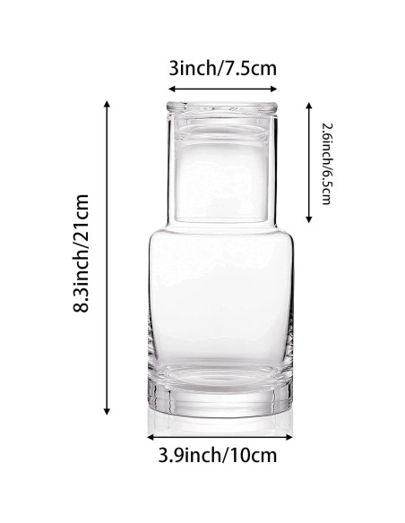 Jarra de Agua de Noche RILOST 1000ml Vidrio Transparente