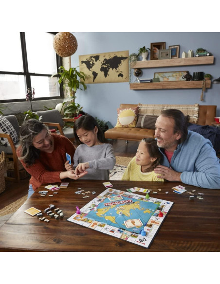 Monopoly Viaje Tour Mundial Hasbro - Juego de Mesa Familiar 8+ Monopoly Viaje Tour Mundial Hasbro - Juego de Mesa Familiar 8+