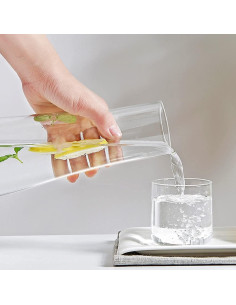 Juego de jarra de agua ZILJJ 850ml con vaso para mesita 2