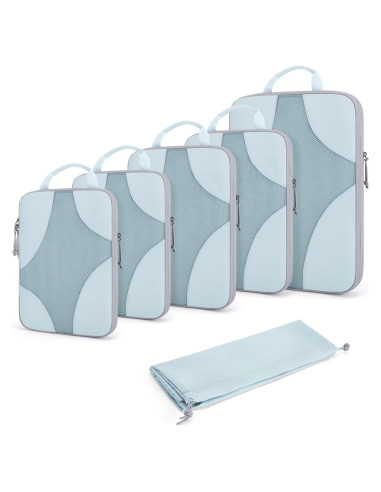 Cubos de Compresión BAGSMART 6-Pack para Viajes 1L+2M+2S