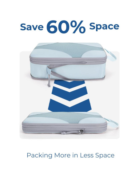 Cubos de Compresión BAGSMART 6-Pack para Viajes 1L+2M+2S