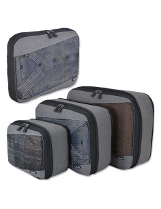 Juego de 4 Cubos de Compresión WELKINLAND - Livianos y Transparentes