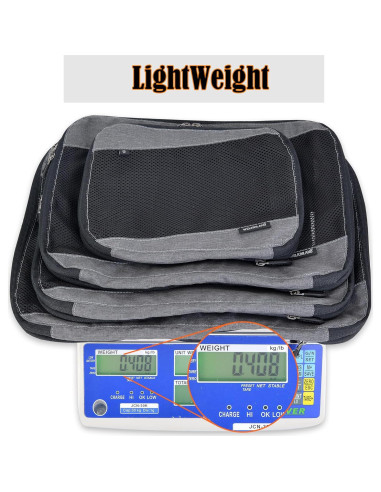 Juego de 4 Cubos de Compresión WELKINLAND - Livianos y Transparentes