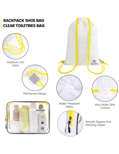 Set de Cubos de Compresión PFEYRPK 7 Piezas para Viaje