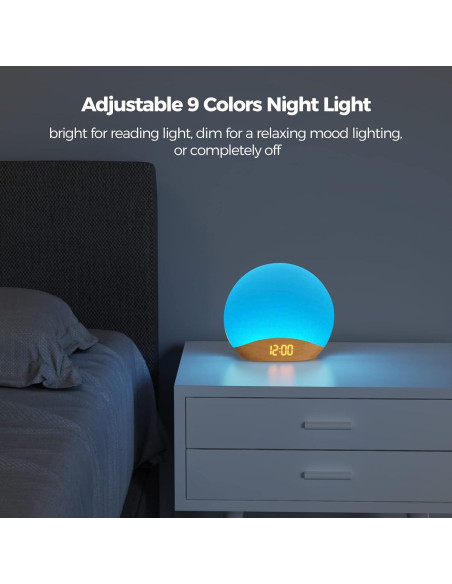 Reloj Despertador HOUSBAY con Luz de Amanecer y Sonidos Reloj Despertador HOUSBAY con Luz de Amanecer y Sonidos