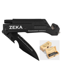 Cuchillo de Bolsillo Personalizado Fanfoobi con Luz LED y 6 Funciones