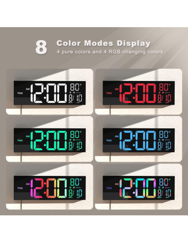 Reloj de Pared Digital JALL 40,6 cm con Control Remoto