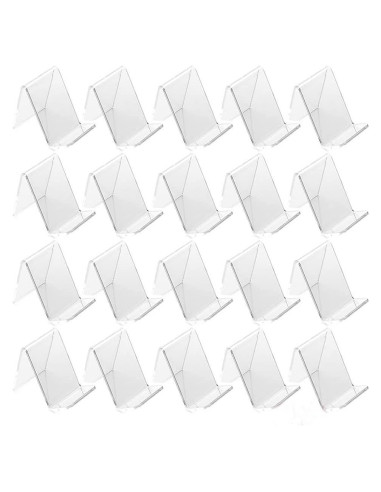 Soporte de Exhibición para Teléfonos Móviles Acrílico 20 Piezas