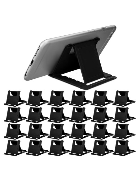 Soporte Plegable para Teléfono Móvil Macarrie 24 Pcs Negro