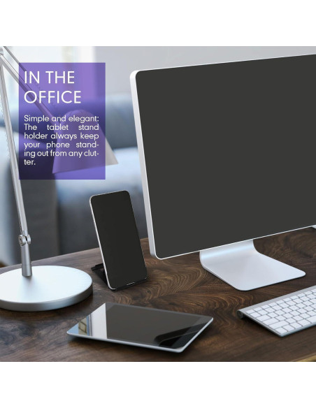 Soporte Plegable para Teléfono Móvil Macarrie 24 Pcs Negro