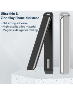 Soporte para Teléfono Móvil Kinizuxi Aluminio Plata Ajustable 2