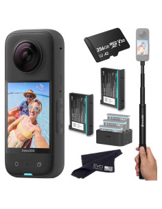 Cámara de Acción 360 Insta360 X3 con 2 Baterías y Accesorios