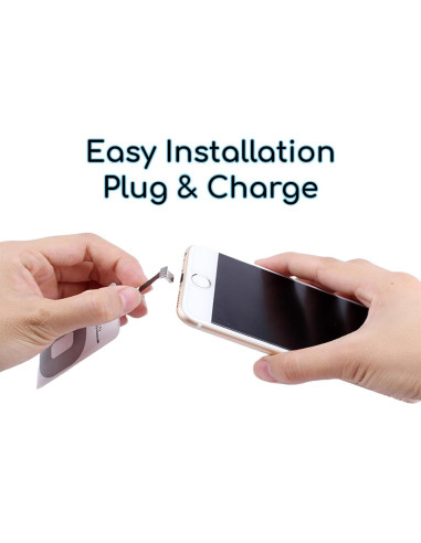 Adaptador Cargador Inalámbrico QI KUJOBUY para iPhone