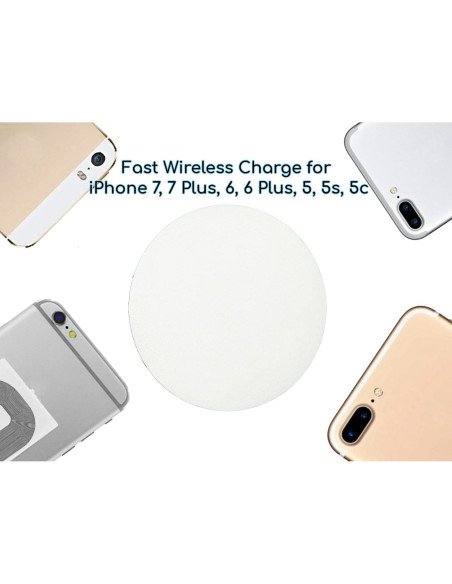 Adaptador Cargador Inalámbrico QI KUJOBUY para iPhone