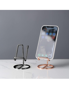 Soporte para Teléfono Móvil SIRMEDAL Metal Negro Universal 2