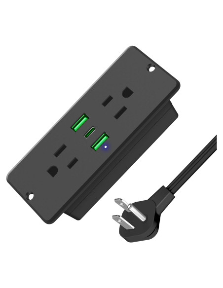 Toma de Corriente Empotrada HHSOET 45W con USB y USB-C