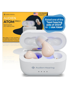 Audífono Inalámbrico Audien ATOM PRO 2 con Carga UV