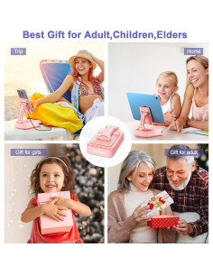 Soporte para Teléfono Joymate con Altavoz Bluetooth Rosa 2