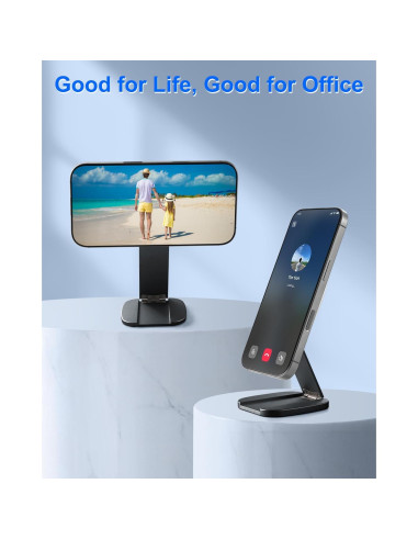 Soporte Magnético Plegable para Teléfono Aluminio Nediea Gris