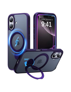 Funda Magnética Aoyushan para iPhone 16 con Soporte 360