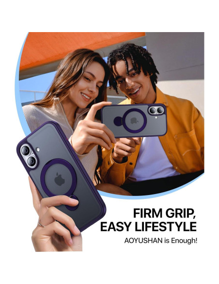 Funda Magnética Aoyushan para iPhone 16 con Soporte 360