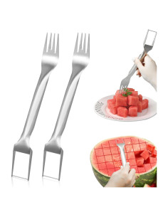Cortador Tenedor de Sandía 2-en-1 CANIPHA Acero Inoxidable