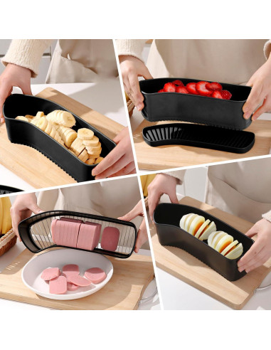 Cortador de Frutas Multiusos CEHNCEH 2025 - Negro