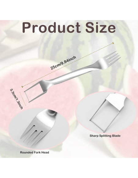 Cortador Tenedor de Sandía 2-en-1 CANIPHA Acero Inoxidable