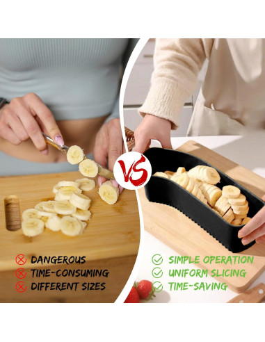 Cortador de Frutas Multiusos CEHNCEH 2025 - Negro