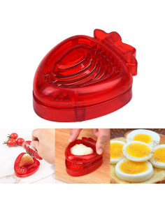 Cortador de Frutas y Huevos Duros Haipink Acero Inoxidable 2