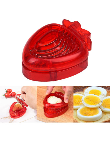 Cortador de Frutas y Huevos Duros Haipink Acero Inoxidable