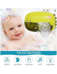 Juguete de Baño Dinosaurio Grechi con Burbujas y Música 2