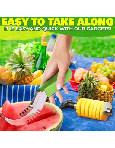 Juego de 10 Cortadores de Frutas NADOBA - Acero Inoxidable