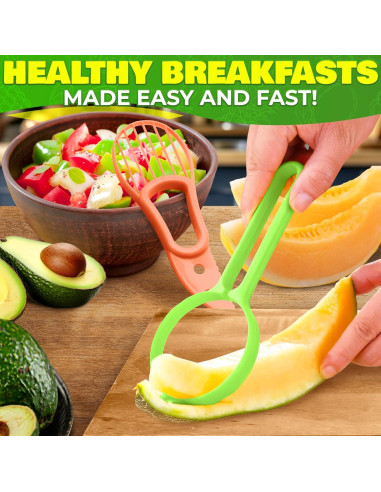 Juego de 10 Cortadores de Frutas NADOBA - Acero Inoxidable