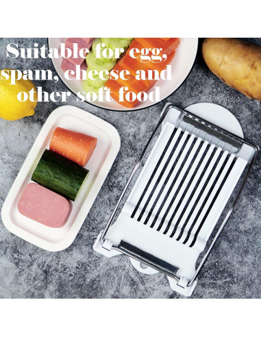 Kit Cortador de Huevos y Molde Musubi Dupiulk - Blanco