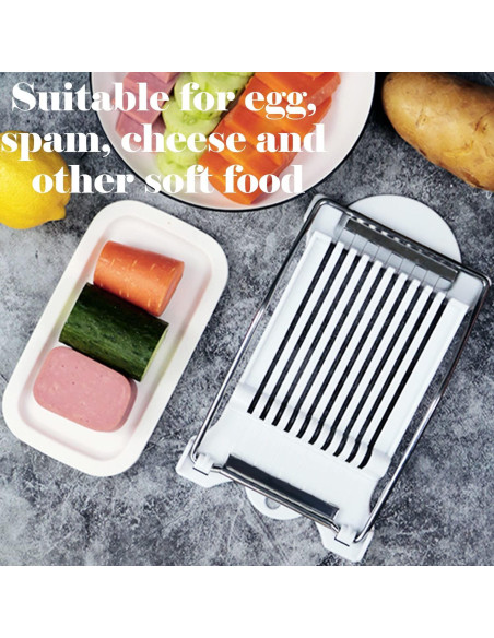 Kit Cortador de Huevos y Molde Musubi Dupiulk - Blanco