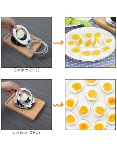 Cortador de Huevos 2 en 1 JANKOW Acero Inoxidable Duradero