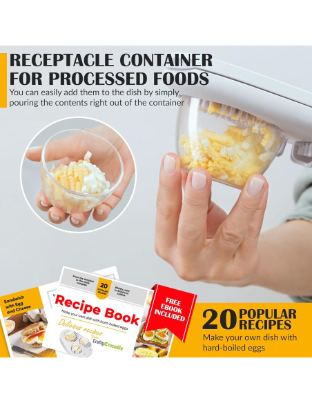 Cortador de Huevos CraftyCrocodile - Acero Inoxidable, 3 Modos