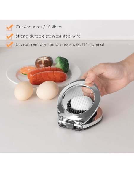 Cortador de Huevos 2 en 1 JANKOW Acero Inoxidable Duradero