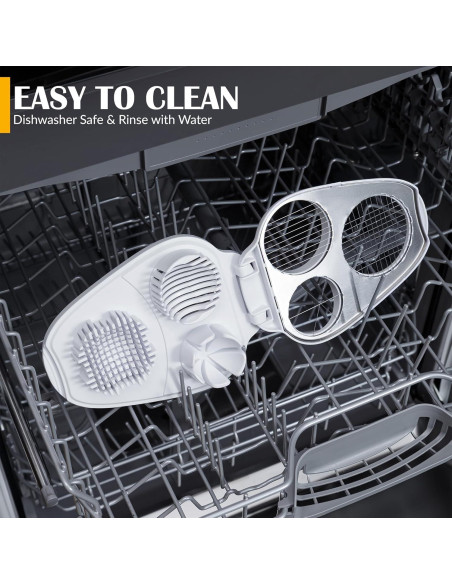 Cortador de Huevos CraftyCrocodile - Acero Inoxidable, 3 Modos