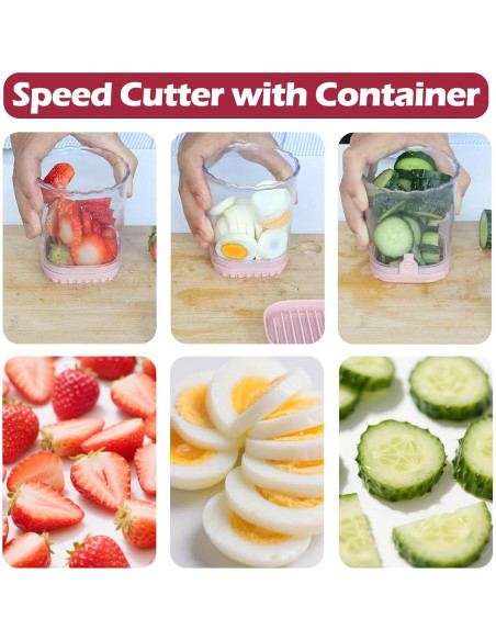Copa Cortadora de Frutas JAYVAR, Cortador de Huevos y Verduras