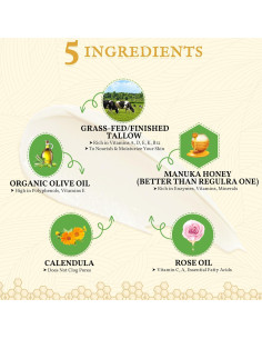 Bálsamo Hidratante Facial FeeMeFee 59ml Grasa de Res Orgánico 2