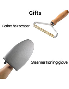 Perchero de Vapor Portátil TONINT con Guantes de Planchado 2