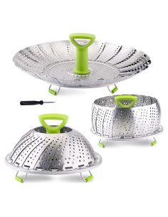 Cesta de Vapor Plegable LTWQLing Acero Inoxidable 22,86 cm