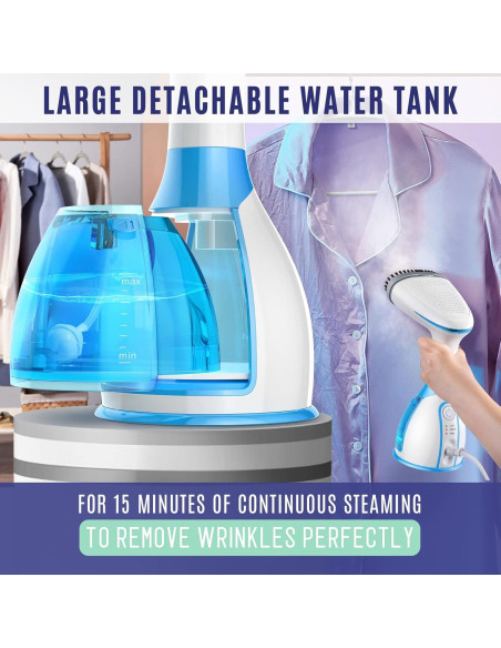 Vaporizador de Ropa Fandiishop 1300W 300ml 15s Calentamiento
