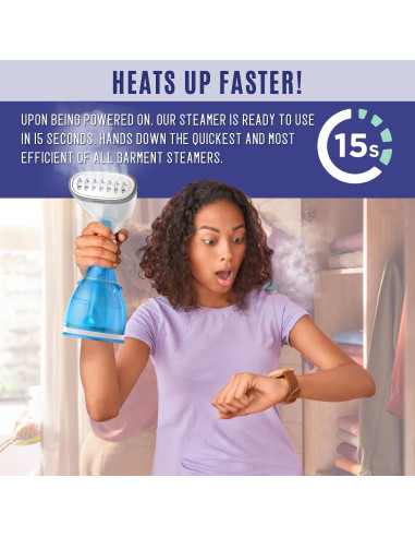 Vaporizador de Ropa Fandiishop 1300W 300ml 15s Calentamiento