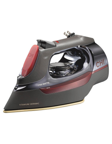 Plancha de Vapor CHI 1700W con Cable Retráctil 2.4m Profesional
